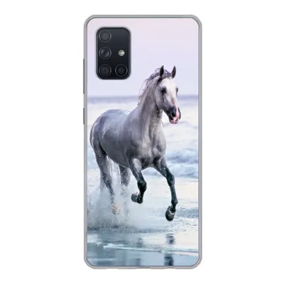 Produktbild von MuchoWow® Handyhülle Schutzhülle Hülle für Samsung Galaxy A51 5G Pferde - Luft - Meer Silikon Softcase Handy Hülle - Abbildung