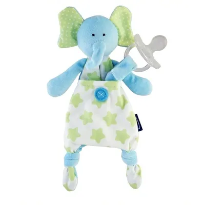 Produktbild von Pet mit Tasche für Schnuller, Elefant, 0m+