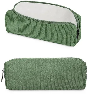 Productafbeelding van Unyqoos® Etui van cordstof – stijlvol en veelzijdig etui (20 x 7 x 5 cm) voor school, kantoor en reizen, ook geschikt als toilettas