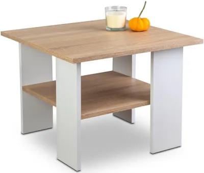 Produktbild von Meble Pitus Couchtisch ST1 60x60 cm quadratisch – Weiß Sonoma