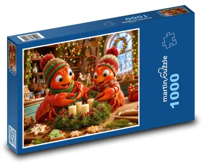 Obrázok produktu pre Puzzle 1000 Langusty tvoria veniec - martinpuzzle