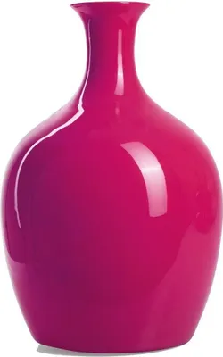 Produktbild von Vase - H 35 cm - Magentafarben - Glas