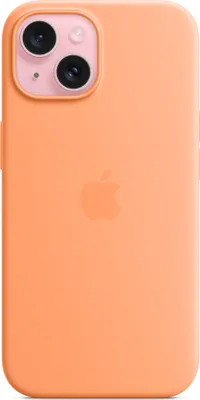 Produktbild von Apple iPhone 15 Hülle - Silikon - Soft Case, Backcover - Orange