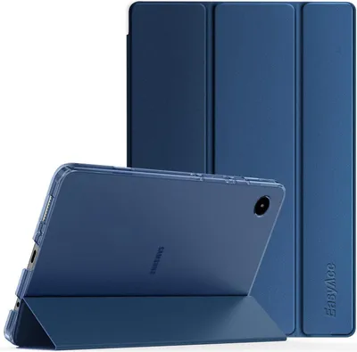 Zdjęcie produktu dla Etui Samsung Galaxy Tab A9 8.7 z funkcją podstawki z niebieskiej skórypoliuretan 2023