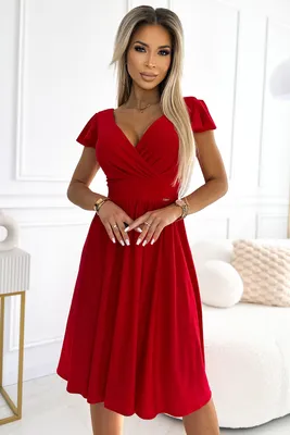 Produktbild von Numoco Formelle Frauenkleider Matilde rot L