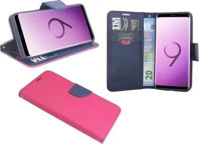 Zdjęcie produktu dla Samsung Galaxy S9 etui na telefon z klapką etui ochronne na smartfona różowy