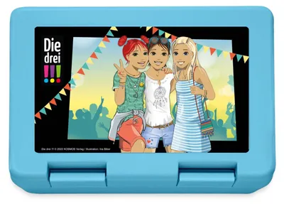 Produktbild von Spreadshirt Die Drei Ausrufezeichen Auf Dem Festival Brotdose Lunchbox, One size, Saphirblau