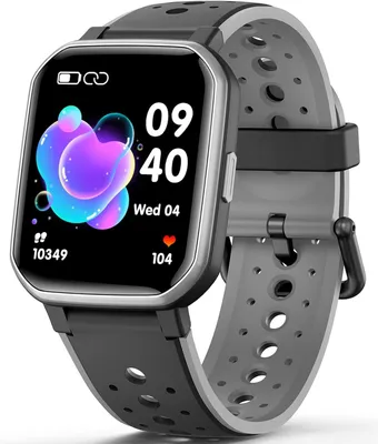 Produktbild von JOYELE Kinder-Smartwatch mit Fitness-Tracker, 19 Sportmodi, Herzfrequenz- & Schlafmonitor, IP68 Wasserdicht, Benachrichtigungen y