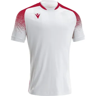 Immagine prodotto di Maglia da uomo Macron Alioth a maniche corte - Rosso / Bianco | Taglia: L