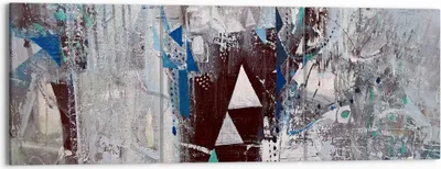 Produktbild von Bild auf Leinwand - Leinwandbild - Abstraktion modern - 150x50cm - Wand Bild - Wanddeko - Leinwanddruck - Bilder - Kunstdruck - Wanddekoration - Leinwand bilder - Wandkunst - CA150x50-4006