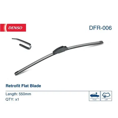 Produktbild von DENSO Flat Scheibenwischer für FORD Fiesta Mk6 Schrägheck (JA8, JR8) Rahmenlos 550mm