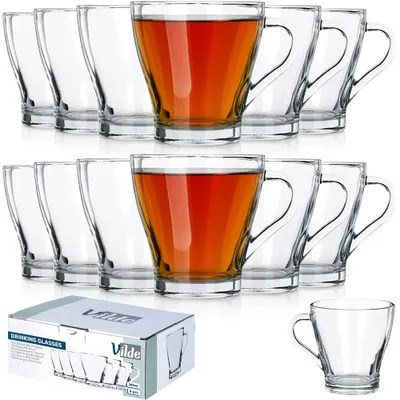 Zdjęcie produktu dla Vilde zestaw szklanek do picia szklanki do wody szklanki do soku 280 ml 12 szt.