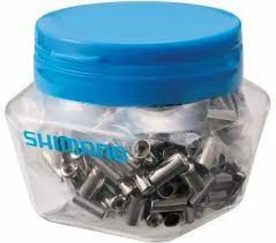 Produktbild von SHIMANO 200 Stück Endkappe Bremszugaußenhülle Stahl - Saubere und langlebige ....