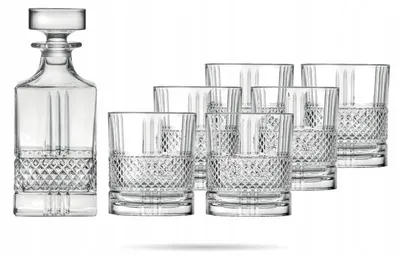 Produktbild von Bohemia Elegante Set mit Karaffe und 6 Gläsern, 0,85 l, Kristallglas