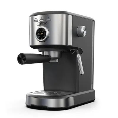 Produktbild von HiBREW H5A 15 Bar Halbautomatische Espressomaschine mit 1,2 L Wassertank, Milchschaumdüse, Temperaturanzeige, Tassenwärmer & One-Touch-Brühfunktion