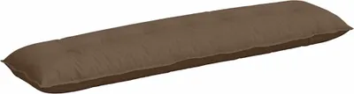 Image de vidaXL Coussin de dossier Marron 200 x 19 x 50 cm Tissu