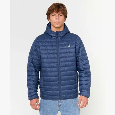 Obrázok produktu pre Rip Curl Anti Series Search prešívaná bunda s kapucňou, svetlo modrá, veľkosť XXL