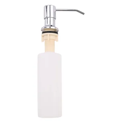 Produktbild von Spender für Geschirrspülmittel Seifenspender für Spülbecken mit 300 ml Flasche Spülmittelspender mit Pumpenkopf Nachfüllbar Edelstahl 360° Rotation Spülbecken Küchenspüle