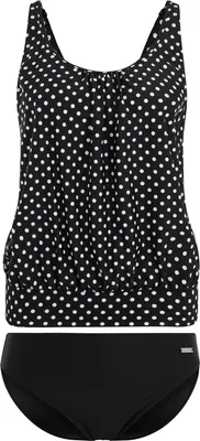Produktbild von LASCANA Oversize-Tankini schwarz-weiß Größe 36