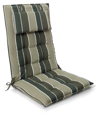 Image de Beautissu Premium Coussin pour dossier haut Sun Sun-HL, 120 x 50 cm, vert