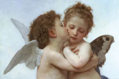 Obrázok produktu pre Bouguereau Plagát Angel Kuss
