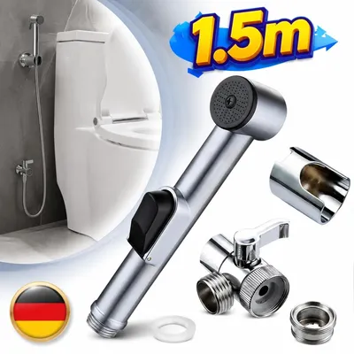 Produktbild von Bidet Brause Edelstahl Waschbeckenbrause Duschbrause Handbrause mit Schlauch Set