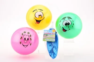 Obrázok produktu pre Massamarkt Outdoorová zábavná lopta Smiley 85 gramov 4 rôzne