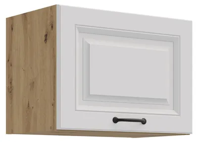 Produktbild von Hängeschrank 50 cm Stilo Weiß + Eiche Artisan Küchenzeile Küchenblock Küche Landhaus Höhe 36 cm