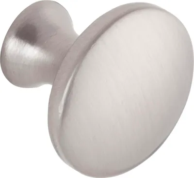 Zdjęcie produktu dla Gałka meblowa Grimme Brock ø 28mm - gałka do szafki - głębokość 25mm - gałka meblowa, odlew cynkowy z efektem stali nierdzewnej