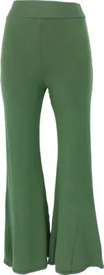 Produktbild von Leggings mit Schlag, Boho Schlaghose, Yogahose - Grün, Damen, Viskose,Elasthan, Shorts, Leggings