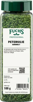 Produktbild von Fuchs Professional Petersilie gerebelt würzig herbe frische 100g