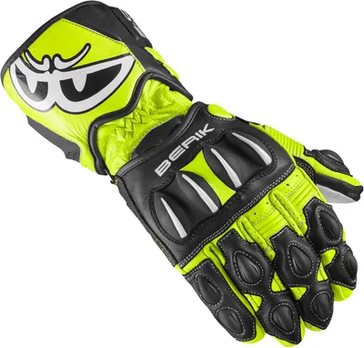 Zdjęcie produktu dla Rękawice motocyklowe Berik Thunar Evo, czarny/żółty, S