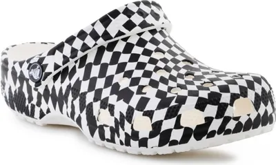 Immagine prodotto di Sabot Del Marchio Crocs Del Modello Classic Warped Checker Clog Bianco