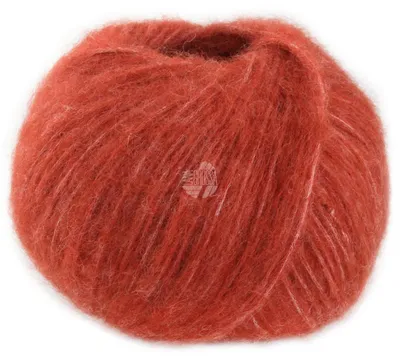 Produktbild von Lana Grossa ALPACA AIR II 50 g Leichtes Alpaka-Schlauchgarn mit Baumwollanteil 140 m  Farbe 019 - Rostrot