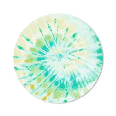 Produktbild von MuchoWow® Mauspad Mousepad Krawattenfärbung - Spirale - Gelb 30x30 cm - Mousepads - Maus Mat - Pad - Mausunterlage - Tischunterlage - Schreibtischmatten