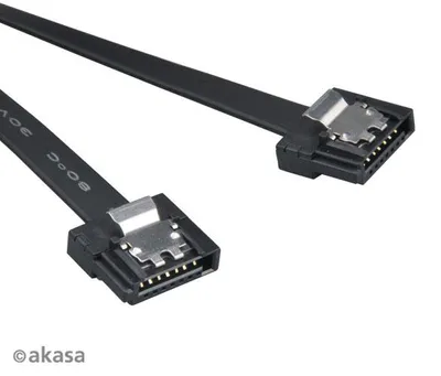 Image de Akasa SATA 3 Proslim cable 15cm - droit noir