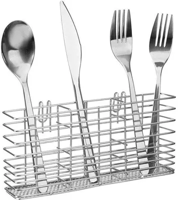 Produktbild von Roestvrijstahl Besteckhalter mit Haken, abnehmbarer Trocknerring, Besteckhalter, Küchenhalter, Besteckkorb, Trocknerring für die Küche