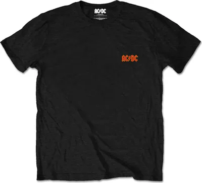 Image de AC/DC - T-Shirt Logo pour homme/femme unie RO188 (S) (Noir)