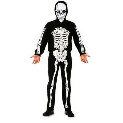 Immagine prodotto di Travestimento da scheletro per bambini 7-9 anni (2 pezzi)