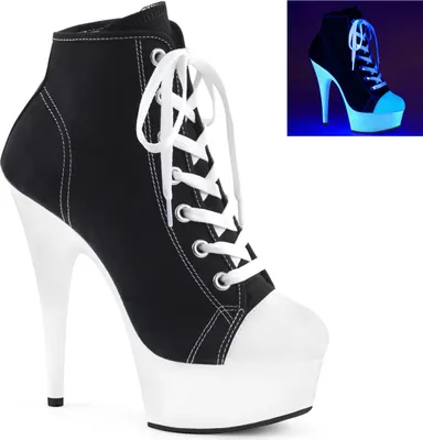 Produktbild von DELIGHT-600SK-02 Damen Sneaker von Pleaser, Schwarz  , EU 40, US 10