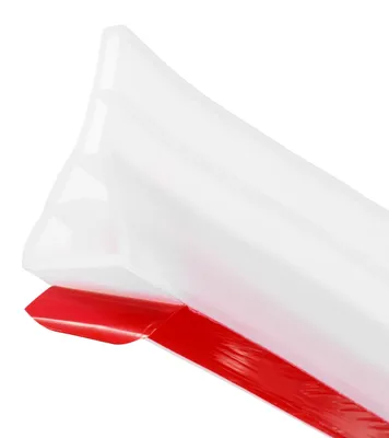 Duschbarriere selbstklebend 1,7 m transparent hohles Dreieck
