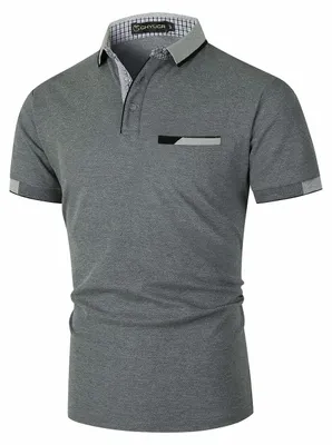 Productafbeelding van Polo Shirt Korte Mouwen - Casual Grijs 2 - Maat XL