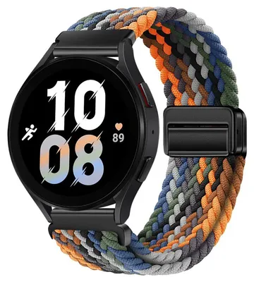 Immagine prodotto di Bracciale per smartwatch - Redmi Watch 3 Active - Nylon intrecciato - Design a passante - Chiusura magnetica - Colore "Cowboy"