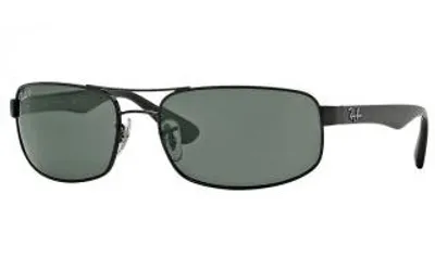 Obrázok produktu pre Ray-Ban RB3445, Dospelý, Uni, Obdĺžnikový, Čierna, Polarizované šošovky, Kov