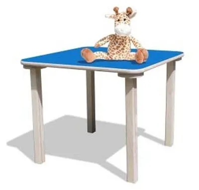 Productafbeelding van Kindertafel Wit met Geel Tafelblad voor Kinderen