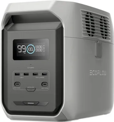 Produktbild von EcoFlow DELTA 3 1500, Lithium-Eisen-Phosphat (LiFePO4), AC, Zigarettenanzünder, Solar, 1536 Wh, 1800 W, 1500 W, 3600 W