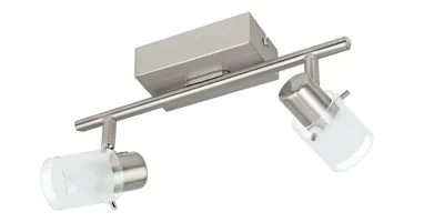 Produktbild von EGLO Orvieto 1, Strahler Oberflächenbeleuchtung, Nicht austauschbare(s) Leuchtmittel, 3000 K, 340 lm, 220-240 V, Nickel, Transparent, Weiß