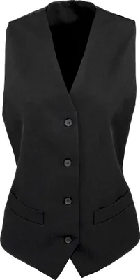 Immagine prodotto di Gilet Premier da donna, in poliestere, con cuciture, per la ristorazione e l'industria alberghiera RW1114 (medio) (nero)