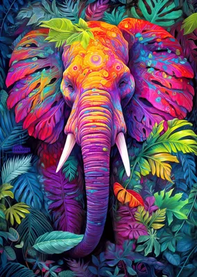Immagine prodotto di Puzzle Elefante mascherato 1000 pezzi
