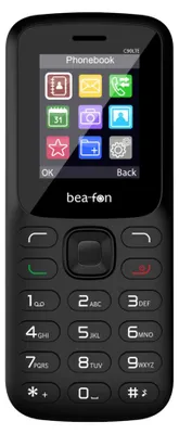 Produktbild von Beafon C90 LTE, Balken, Dual-SIM, 4,5 cm (1.77"), Bluetooth, 1000 mAh, Schwarz